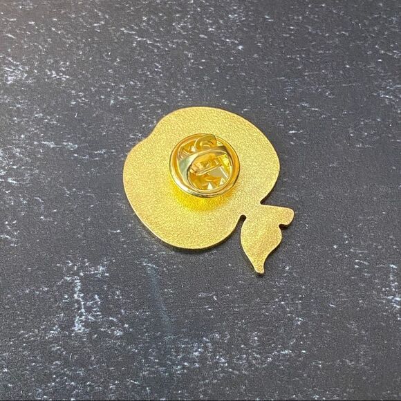 Teacher Black Apple Enamel Pin/ Brooch - Picture 4 of 6